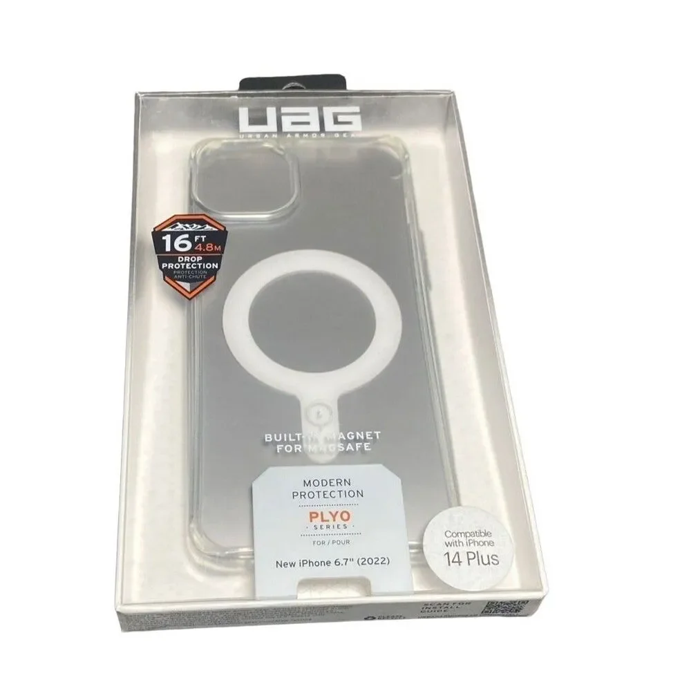 iPhone 15 Plus 14 Plus Case UAG Plyo MagSafe Clear Drop Protection 6.7
